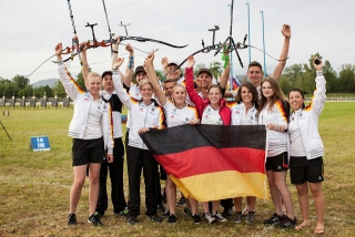 Junioren EM Bogen in Ljubljana Team DSB