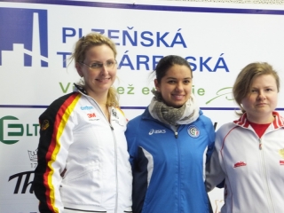 Siegerehrung IWK Pilsen 2014 KK 3x20 Damen