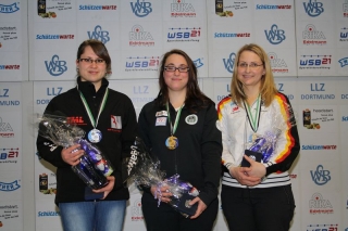 Siegerehrung Luftgewehr Damen ISAS 2014
